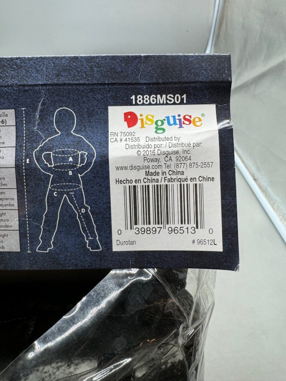 Warcraft Durotan Small 4-6 Black Tan Disguise Muscle Halloween Costume READ NEW - Picture 2 of 4